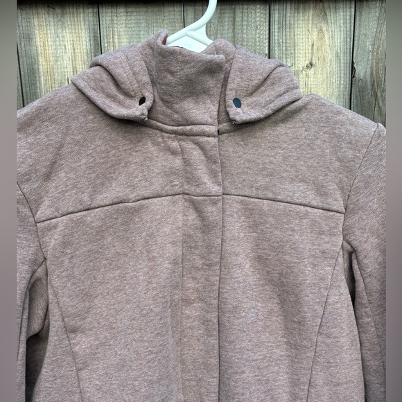 Hurley Light Rust Colored Full Zip Hooded Sweatshirt Material Jacket - Picture 2 of 5